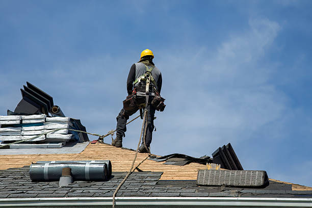 Professional Gutter Installation technician working in Bruington, VA